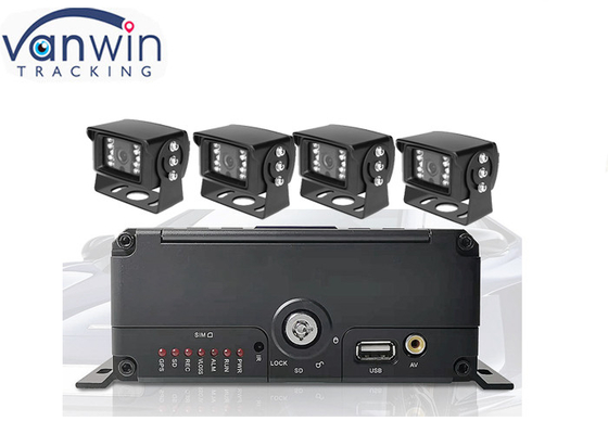 4車のモニタリング システムを流すチャネルHDD移動式DVRのライブビデオ